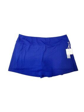 Sigrid Olsen Golf  Tennis Womens XL Blue Skort With Inner Shorts Diamond Texture